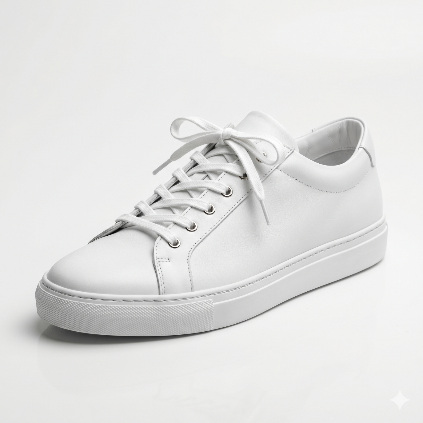 White Ashton Leather Sneakers
