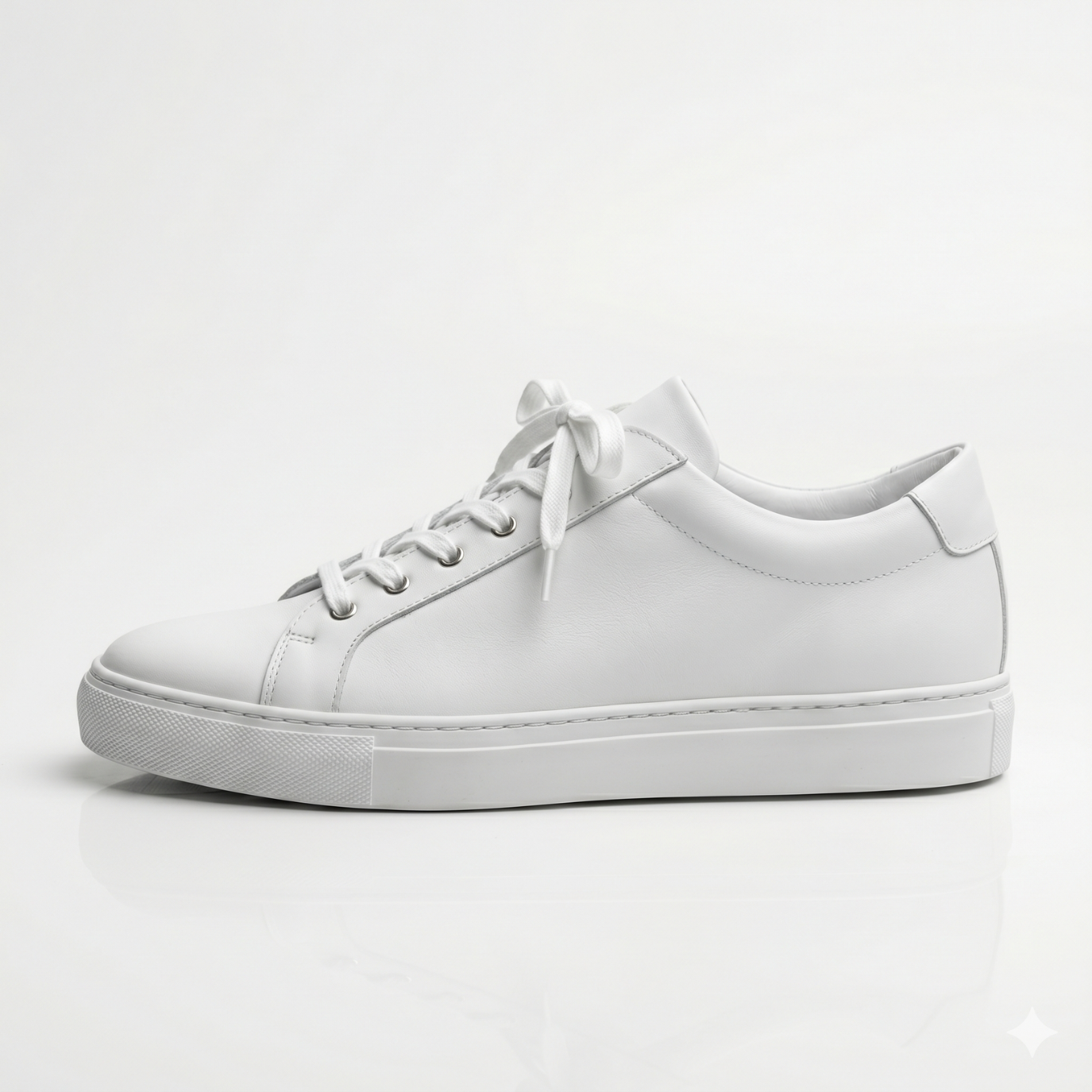 White Ashton Leather Sneakers