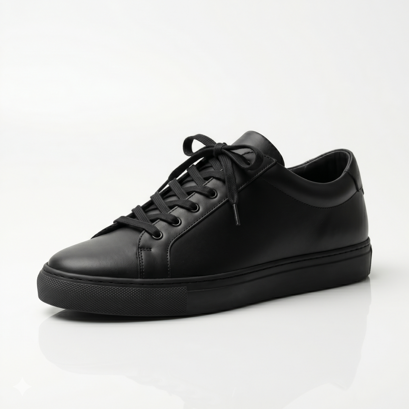 Black Ashton Leather Sneakers